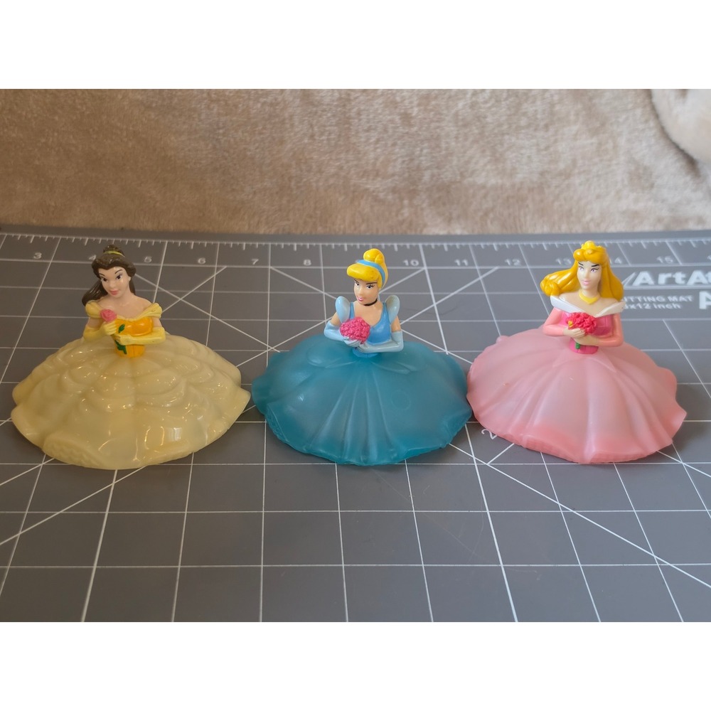 Disney Princess Cake Toppers DecoPac Belle Cinderella Aurora Set 320376-07/09